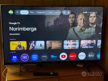 Tv Sony Bravia X85J 43 pollici