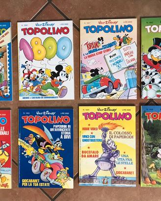 Lotto 8 TOPOLINO anni 90 + omaggio