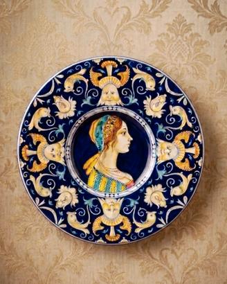 Piatto decorativo  maiolica CACF FAENZA 30 cm 