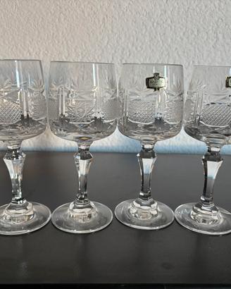 Bicchieri cristallo Zajecar ex Yugoslavia