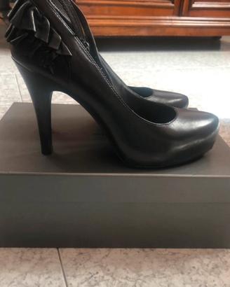 Scarpe di pelle nera Tosca Blu