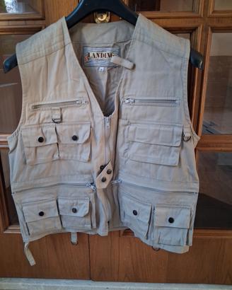 Gilet Multitasche Vintage "Landing".