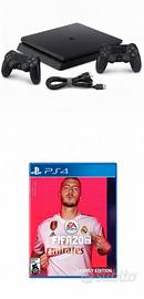 PS4 da 1Tb con 2 controller+Fifa20+ cavi originali