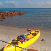 Kayak canoa doppio 2 + 1 posti tribord