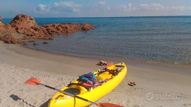 Kayak canoa doppio 2 + 1 posti tribord