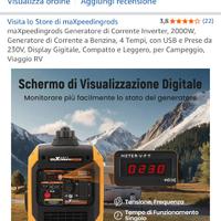 Generatore di corrente quattro tempi