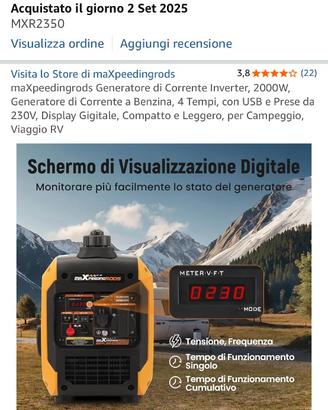 Generatore di corrente quattro tempi