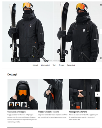 Abbigliamento tecnico snowboard Montec Fawk XS