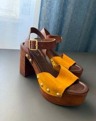 Sandali Zoccolo Made in Italy (pelle) Tg. 38