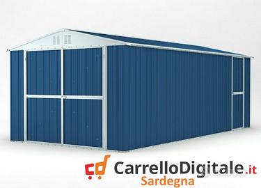 Box garage auto in Acciaio 327x611 19mq blu