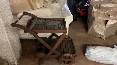 PORTA VIVANDE IN LEGNO DA GIARDINO