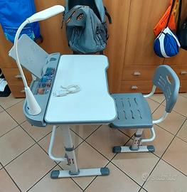 Banco scuola con sedia per bambini fino a 12 anni