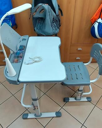 Banco scuola con sedia per bambini fino a 12 anni