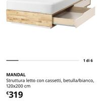 Letto Singolo compreso di materasso
