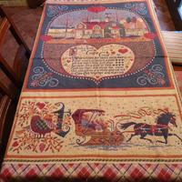 Tappeto copritavolo, tovaglia, mollettone, arazzo