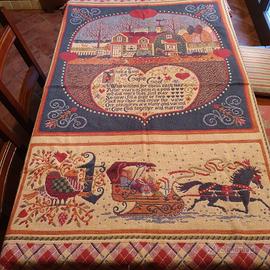 Tappeto copritavolo, tovaglia, mollettone, arazzo