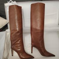 STIVALI JIMMY CHOO MAVIS 100 IN PELLE 