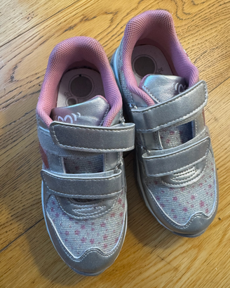 Chicco light shoes, size 30, silver colour