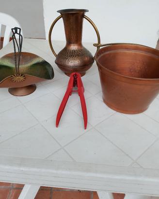 Oggetti in rame da arredamento + schiaccianoci