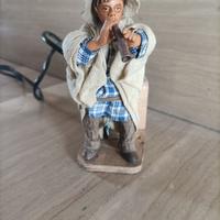 Statua Pastore in movimento presepe napoletano