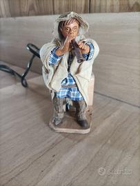 Statua Pastore in movimento presepe napoletano