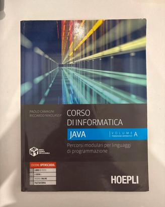 libro d'informatica Corso di informatica java volA