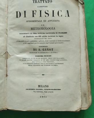 LIBRI RR - METODO DI FISICA A. GANOT 1863