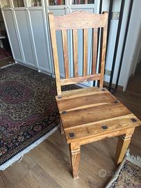 Sedie in legno massello