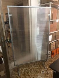 4 separè in ferro e policarbonato