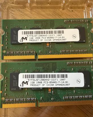 Ram DDR3 1066MHz SO-DIMM Notebook
