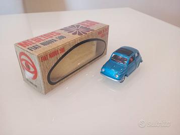 Fiat 500 Mebetoys Mint Box blu metallizzato