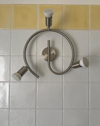 Applique da parete con 3 faretti