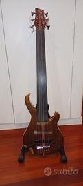 Basso liuteria fretless 6 corde