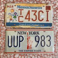 2 targhe nuove da collezione