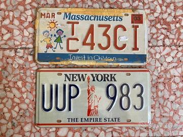 2 targhe nuove da collezione