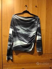 Top donna Shein nuovo – taglia 0XL – grigio/blu