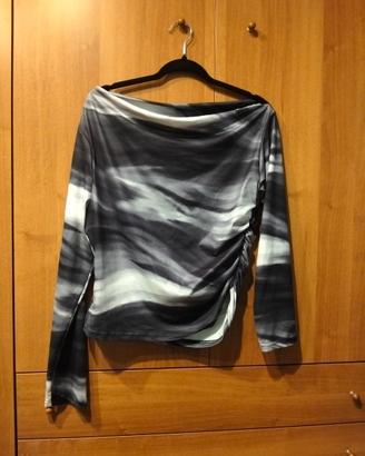 Top donna Shein nuovo – taglia 0XL – grigio/blu