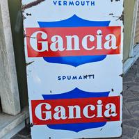 insegna smaltata Gancia 