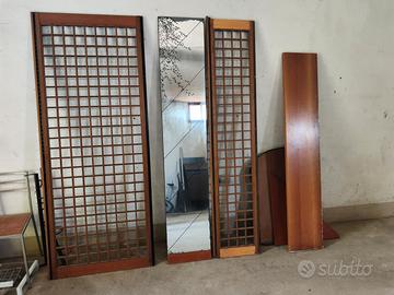 set arredamento in legno con specchio 
