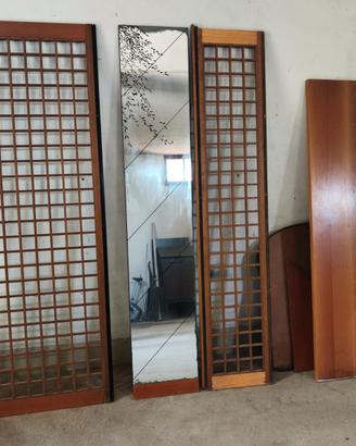 set arredamento in legno con specchio 