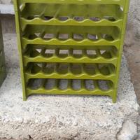 Portabottiglie di plastica impilabile