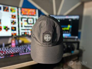 Cappello a visiera Stone Island nero nuovo