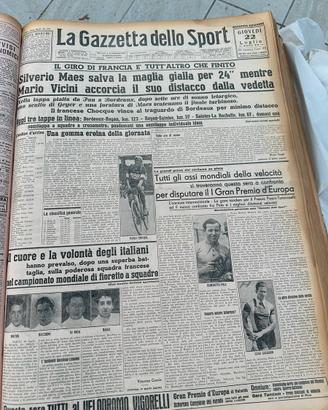 Rivista d’epoca 22/07/1937 Gazzetta dello sport