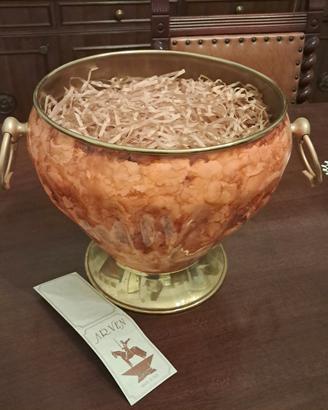 Portaghiacci ottone e radica