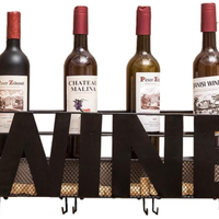 Portabottiglie Supporto per bottiglie di vino muro