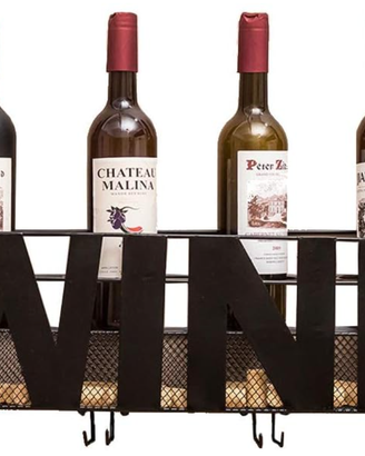 Portabottiglie Supporto per bottiglie di vino muro