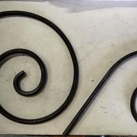 Ricci a spirale in ferro battuto