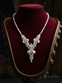 Collana Artigianale Retrò Perle vere pezzo unico