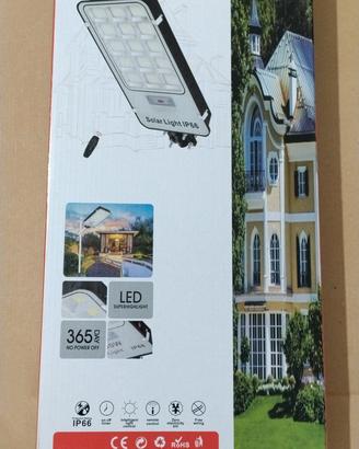 lampione led con pannello solare 