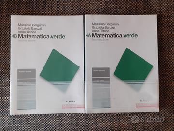 Libri scolastici "Matematica verde" 4A-4B